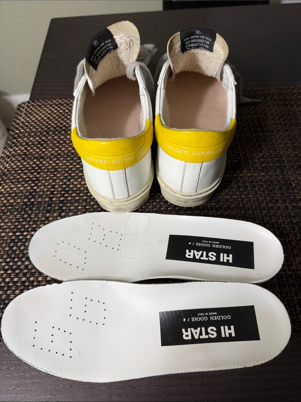 Golden Goose Hi Star Leather Sneakers - Picture 11 of 16